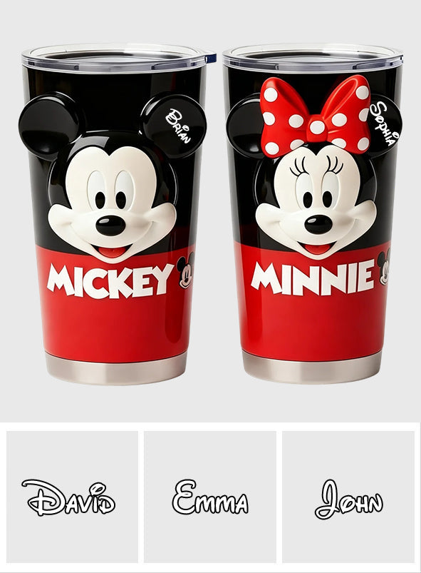 Personalized Mickey and Minnie Mouse Tumbler Gift for Kids Tumbler GradoCreations