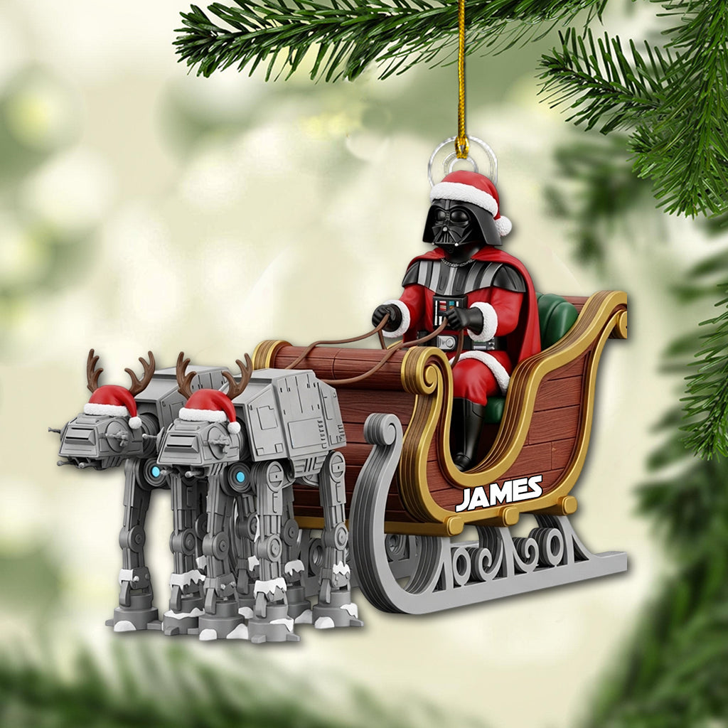 Personalized Christmas Ornament with Darth Vader Design for Kids Ornament GradoCreations