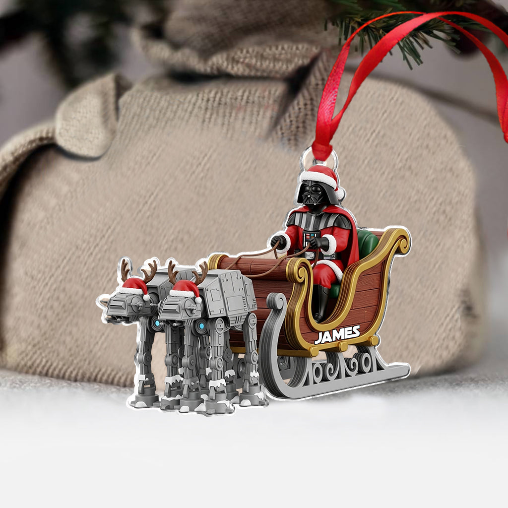 Personalized Christmas Ornament with Darth Vader Design for Kids Ornament GradoCreations