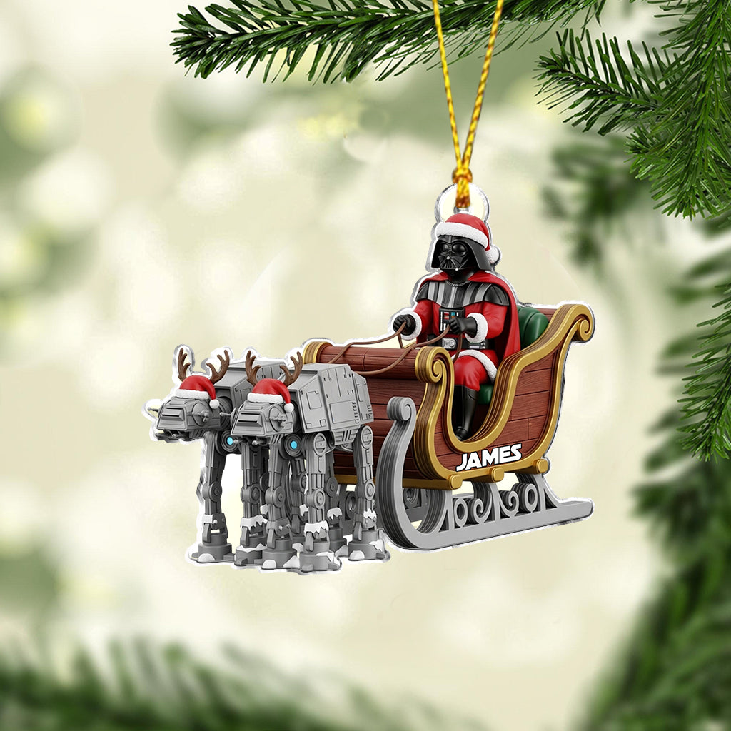Personalized Christmas Ornament with Darth Vader Design for Kids Ornament GradoCreations