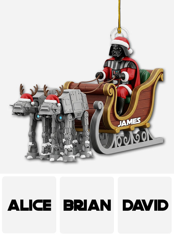 Personalized Christmas Ornament with Darth Vader Design for Kids Ornament GradoCreations