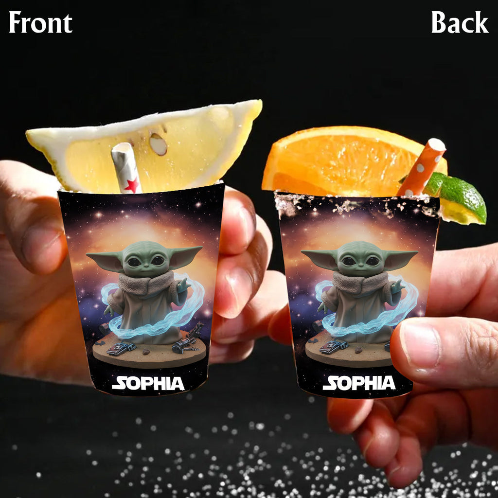 Personalized Galaxy Wars Shot Glasses Set Custom Name Gift Shot Glasses Set GradoCreations