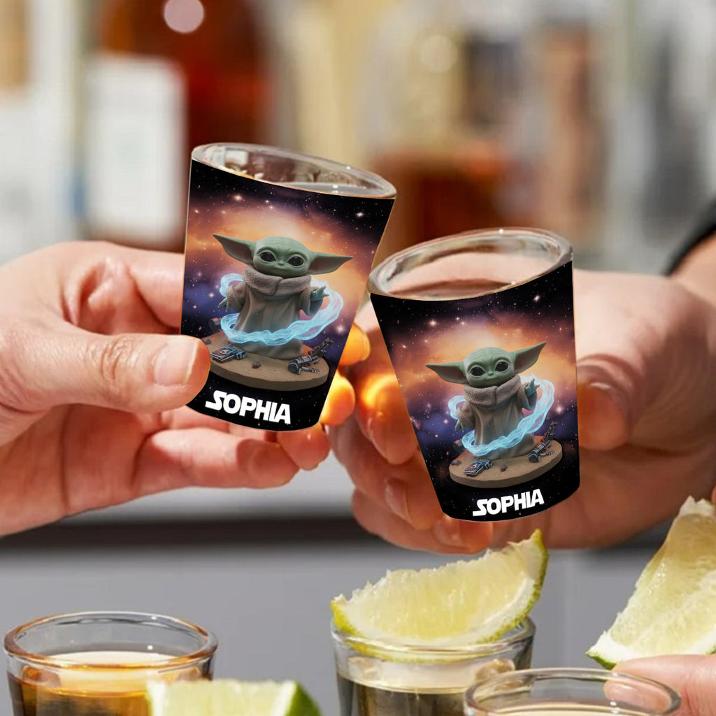 Personalized Galaxy Wars Shot Glasses Set Custom Name Gift Shot Glasses Set GradoCreations