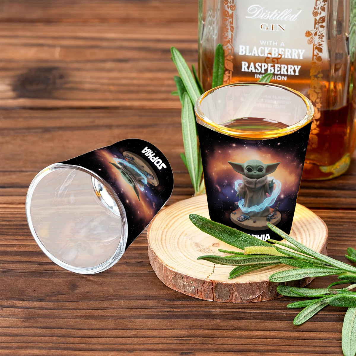 Personalized Galaxy Wars Shot Glasses Set Custom Name Gift Shot Glasses Set GradoCreations