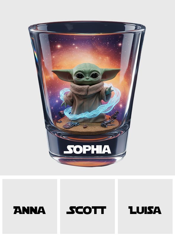 Personalized Galaxy Wars Shot Glasses Set Custom Name Gift Shot Glasses Set GradoCreations