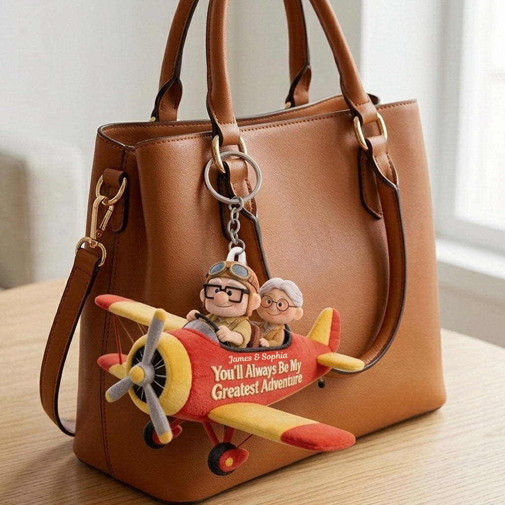 Personalized Up Movie Couple Plush Keychain Gift for Him/Her Plush Keychain GradoCreations