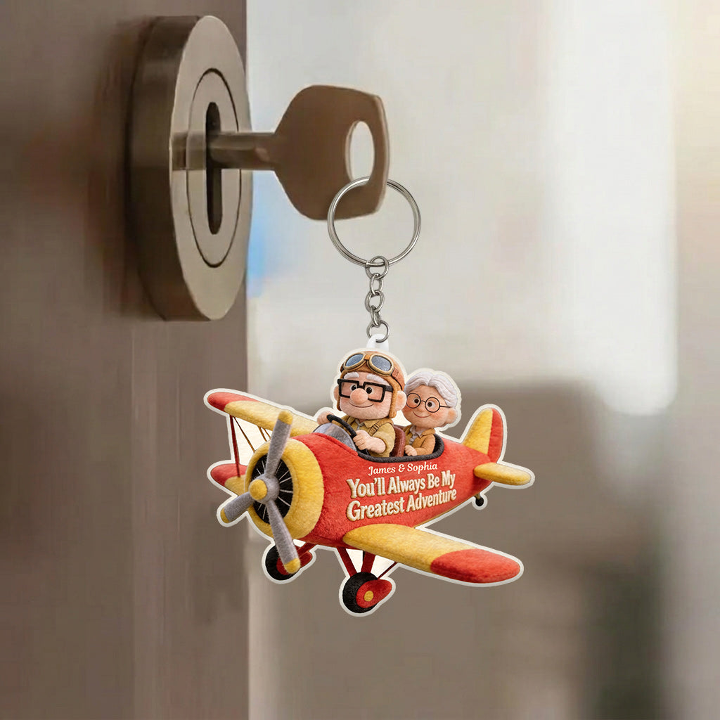 Personalized Up Movie Couple Plush Keychain Gift for Him/Her Plush Keychain GradoCreations