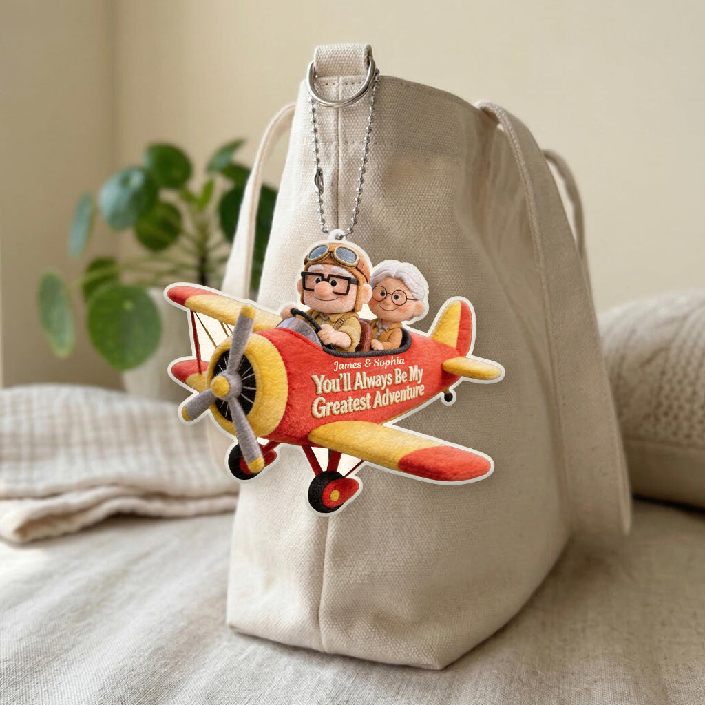 Personalized Up Movie Couple Plush Keychain Gift for Him/Her Plush Keychain GradoCreations