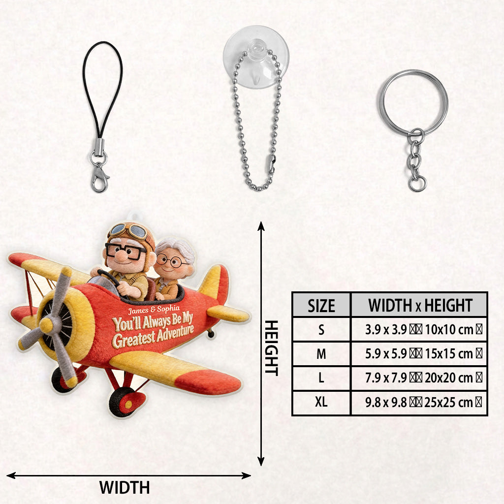 Personalized Up Movie Couple Plush Keychain Gift for Him/Her Plush Keychain GradoCreations