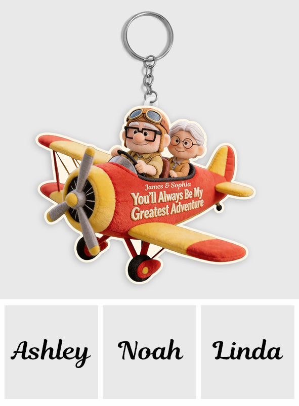 Personalized Up Movie Couple Plush Keychain Gift for Him/Her Plush Keychain GradoCreations