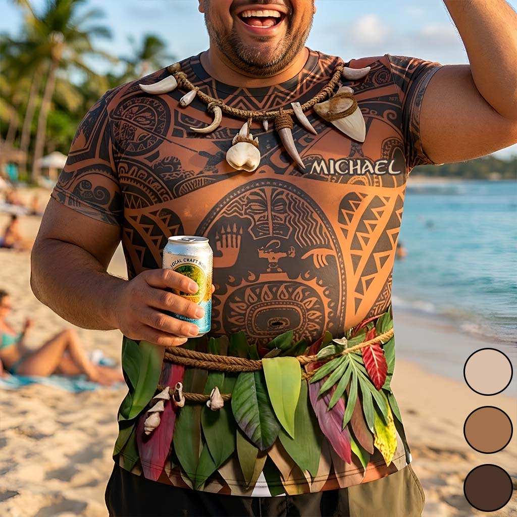 Personalized Aloha Hero Costume All Over Shirt for Men All Over Shirt GradoCreations