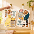 Personalized Beauty and The Beast Hand Towel Custom Name Gift Hand Towel GradoCreations