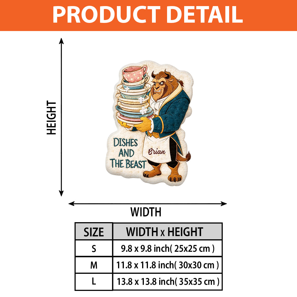 Personalized Beauty and The Beast Hand Towel Custom Name Gift Hand Towel GradoCreations