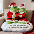 Personalized Christmas Faux Fur Shaped Pillow Custom Name Gift Faux Fur Shaped Pillow GradoCreations