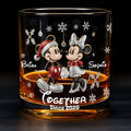 Personalized Whiskey Glass with Engraved Names Gift for Couple Whiskey Glass GradoCreations
