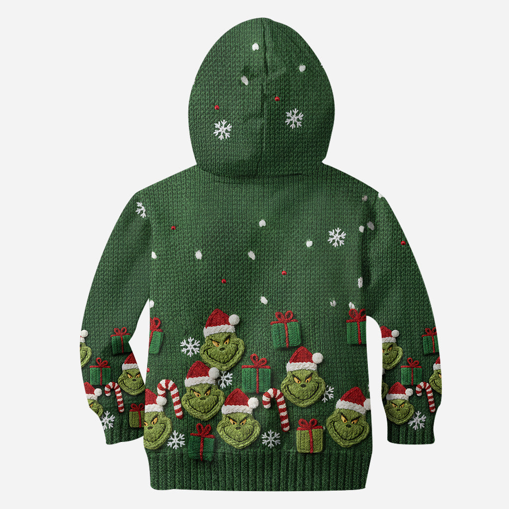 Personalized Christmas Grinch Hoodie and Leggings Set for Her Hoodie & Leggings GradoCreations