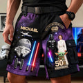 Personalized Star Wars Cargo Shorts with Belt for Men Cargo Shorts With Belt GradoCreations