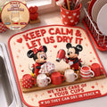 Personalized Cartoon Mouse Drying Mat Custom Name Gift Drying Mat GradoCreations