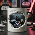 Personalized Star Wars Accent Mug Custom Name Gift for Fans Accent Mug GradoCreations
