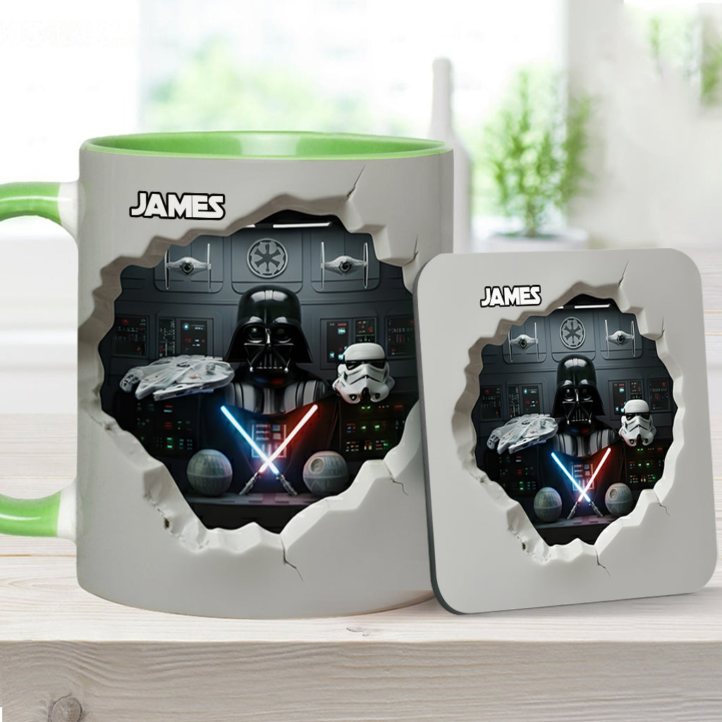 Personalized Star Wars Accent Mug Custom Name Gift for Fans Accent Mug GradoCreations