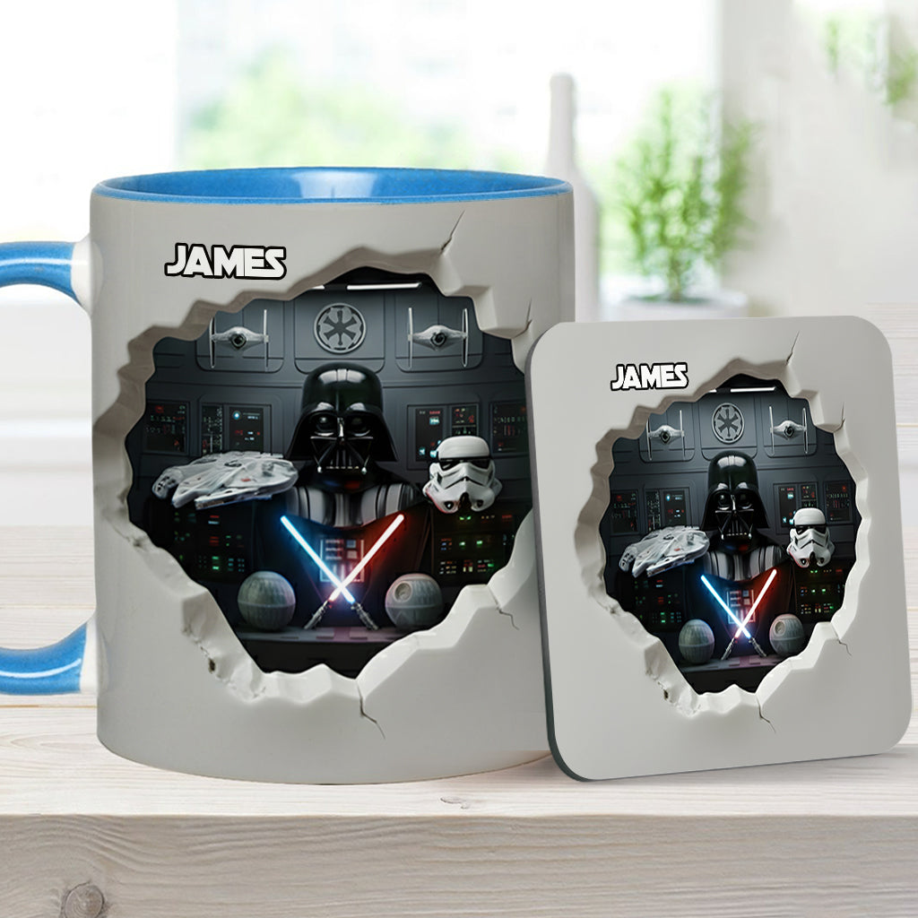 Personalized Star Wars Accent Mug Custom Name Gift for Fans Accent Mug GradoCreations