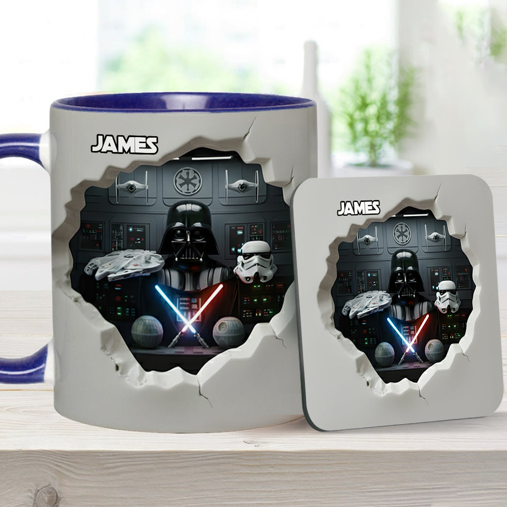 Personalized Star Wars Accent Mug Custom Name Gift for Fans Accent Mug GradoCreations