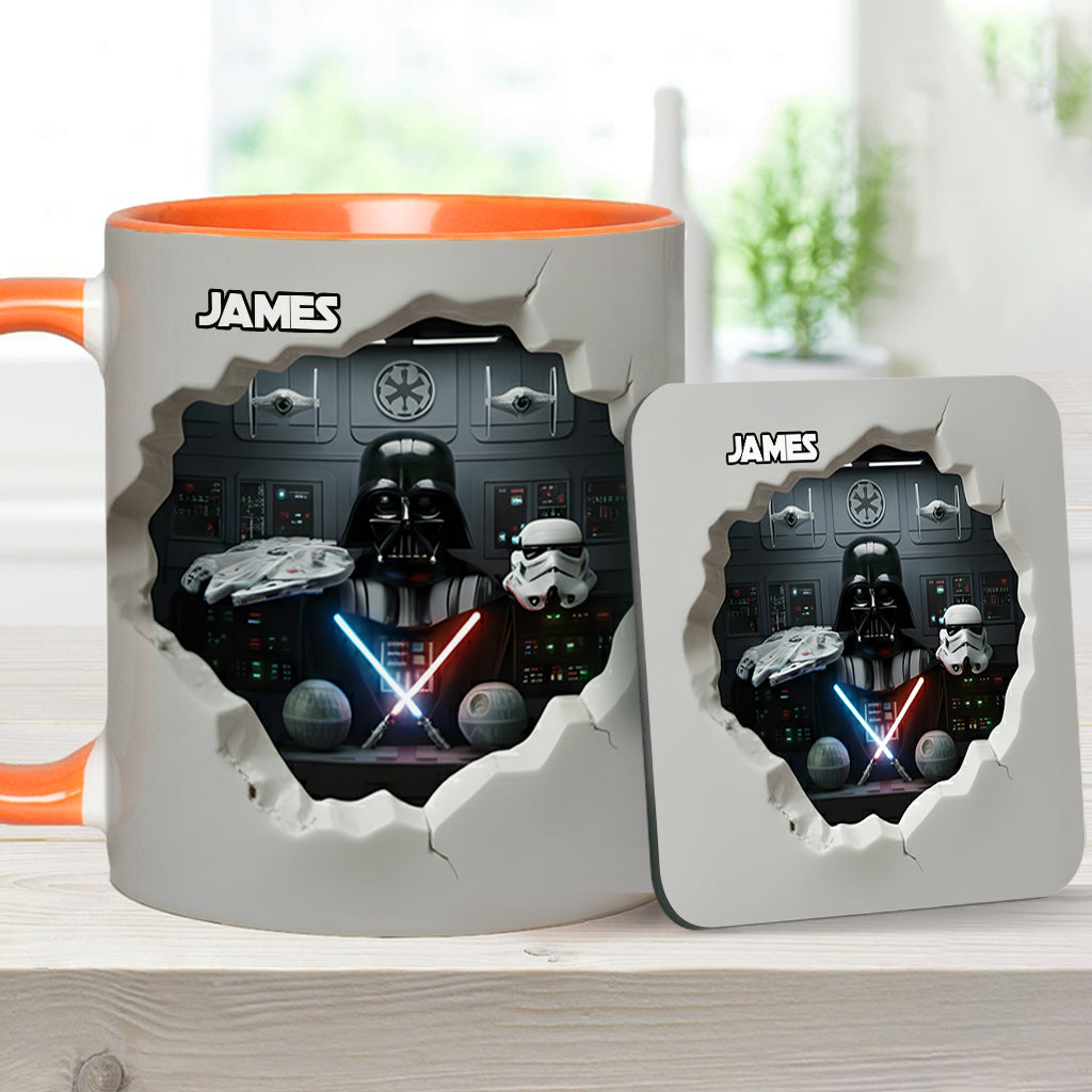 Personalized Star Wars Accent Mug Custom Name Gift for Fans Accent Mug GradoCreations