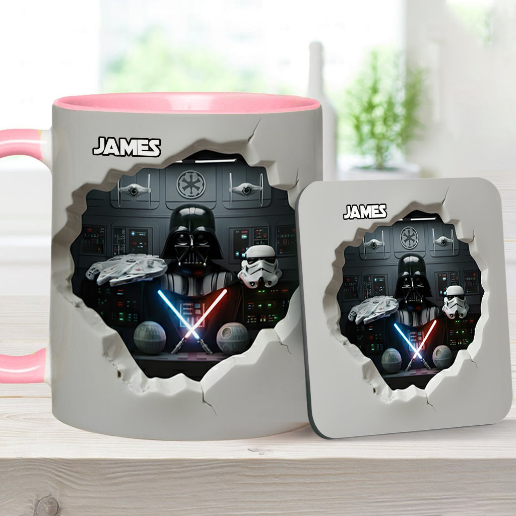 Personalized Star Wars Accent Mug Custom Name Gift for Fans Accent Mug GradoCreations