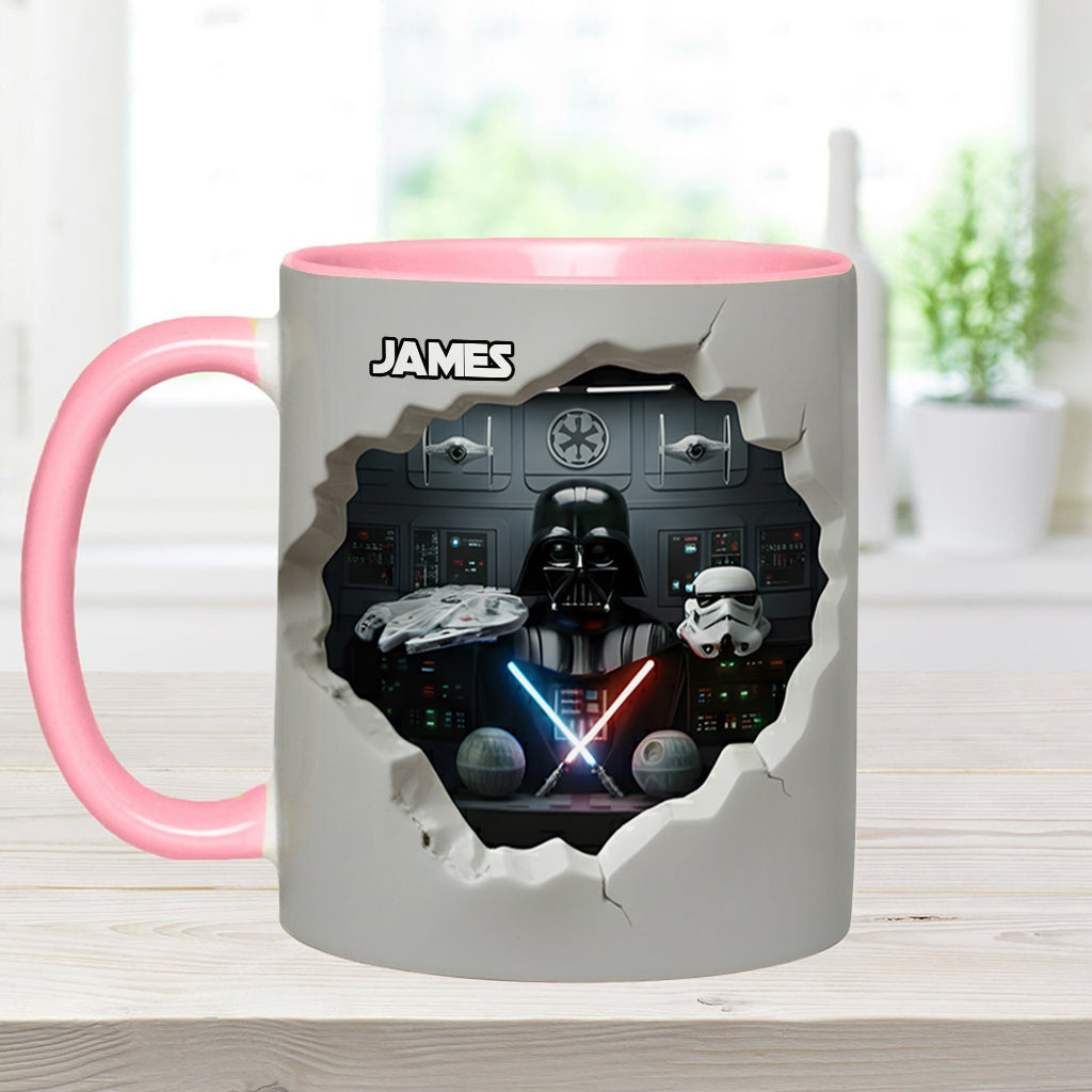Personalized Star Wars Accent Mug Custom Name Gift for Fans Accent Mug GradoCreations