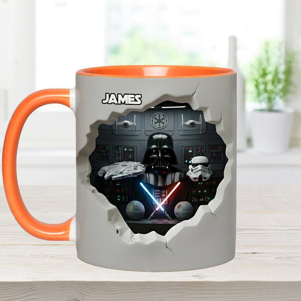 Personalized Star Wars Accent Mug Custom Name Gift for Fans Accent Mug GradoCreations