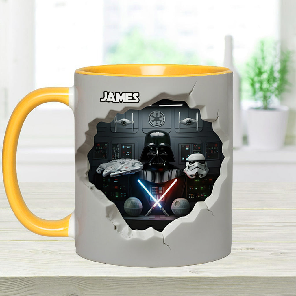 Personalized Star Wars Accent Mug Custom Name Gift for Fans Accent Mug GradoCreations
