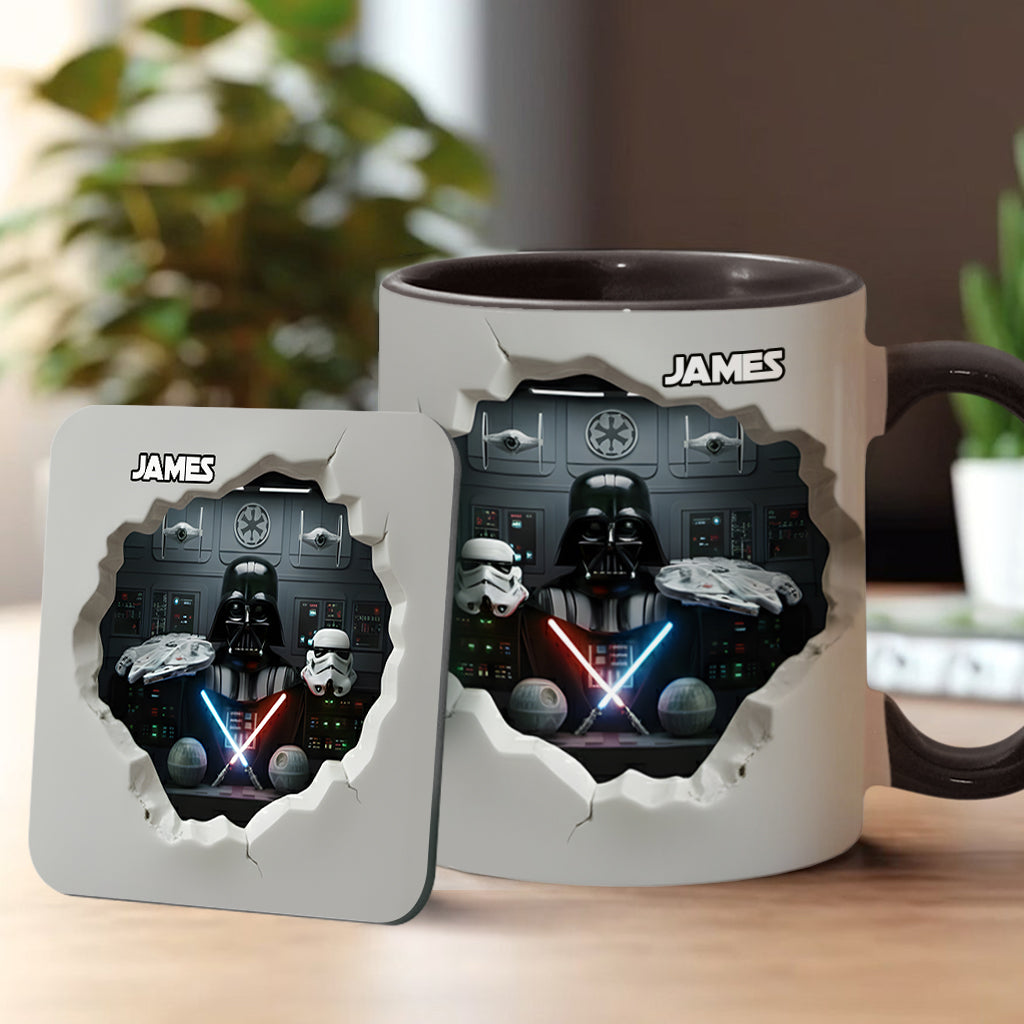 Personalized Star Wars Accent Mug Custom Name Gift for Fans Accent Mug GradoCreations