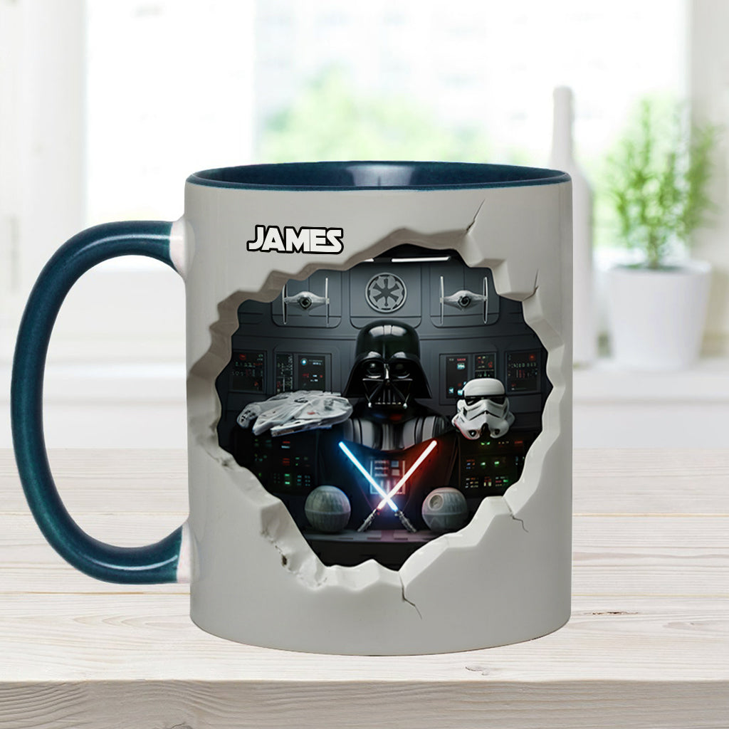 Personalized Star Wars Accent Mug Custom Name Gift for Fans Accent Mug GradoCreations