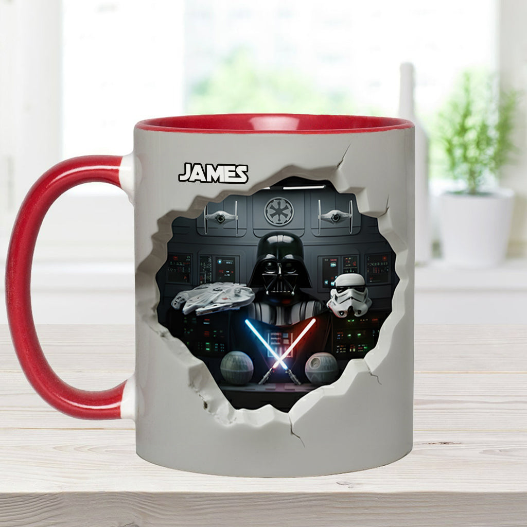 Personalized Star Wars Accent Mug Custom Name Gift for Fans Accent Mug GradoCreations