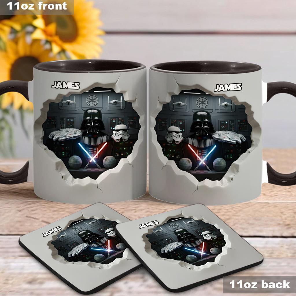 Personalized Star Wars Accent Mug Custom Name Gift for Fans Accent Mug GradoCreations