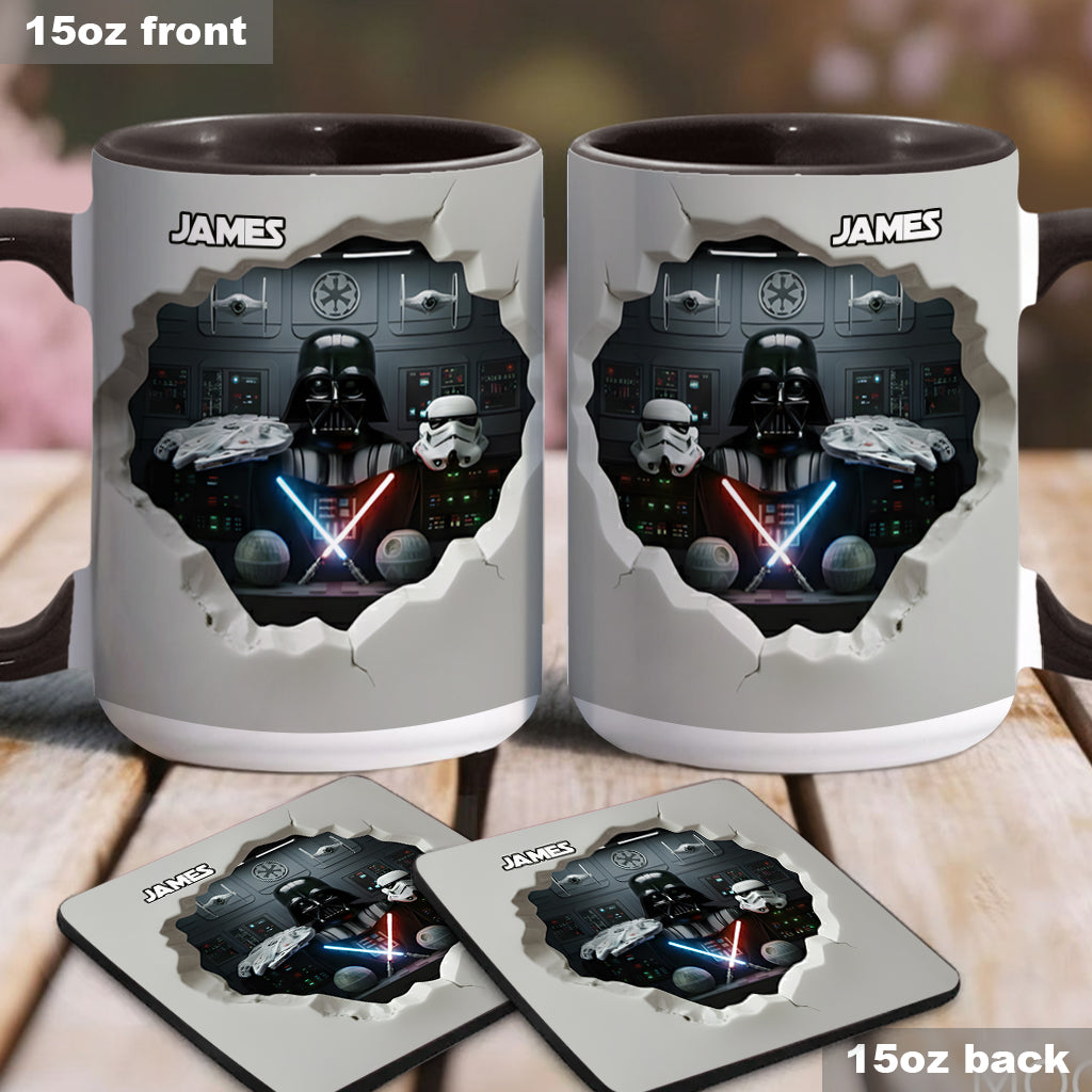 Personalized Star Wars Accent Mug Custom Name Gift for Fans Accent Mug GradoCreations