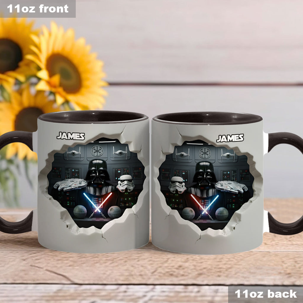 Personalized Star Wars Accent Mug Custom Name Gift for Fans Accent Mug GradoCreations