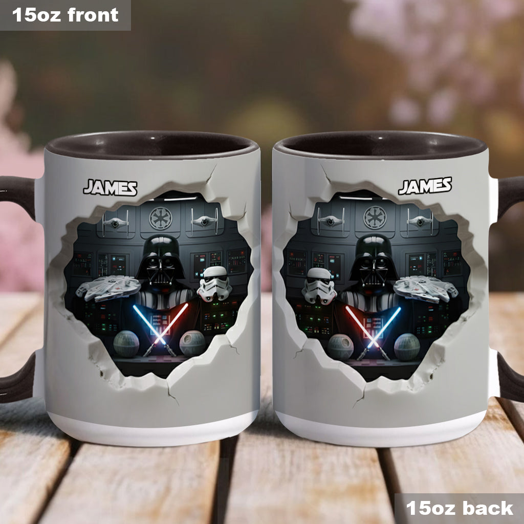 Personalized Star Wars Accent Mug Custom Name Gift for Fans Accent Mug GradoCreations