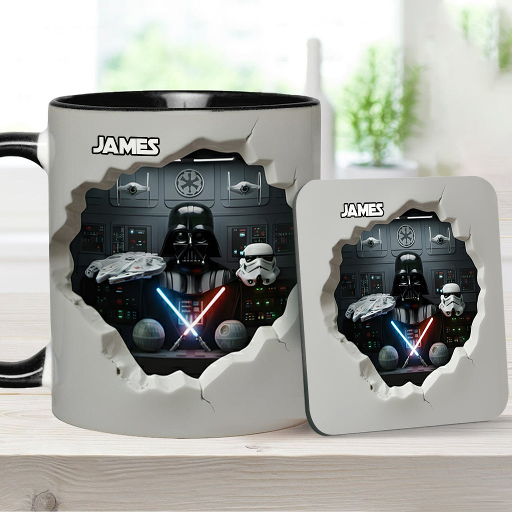 Personalized Star Wars Accent Mug Custom Name Gift for Fans Accent Mug GradoCreations