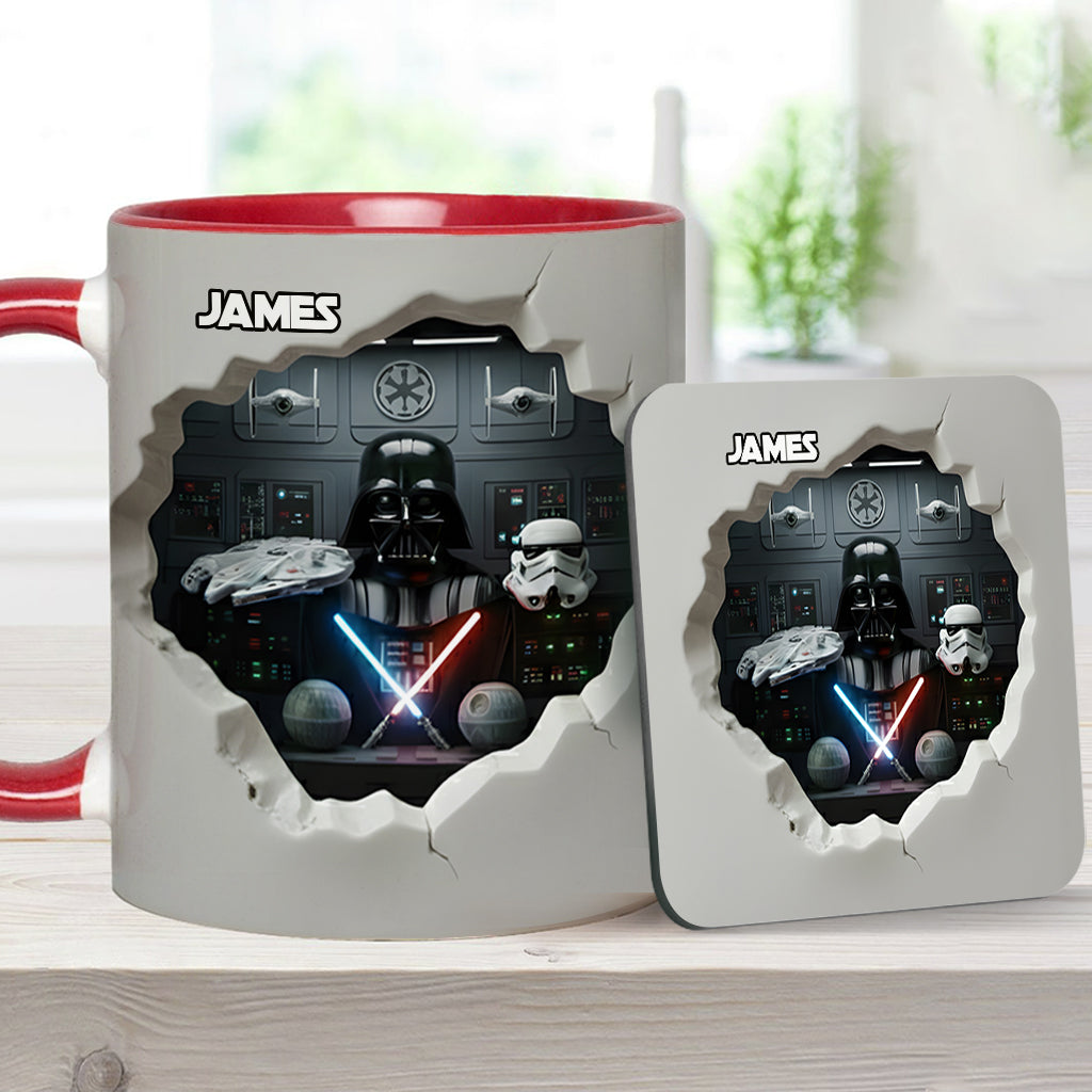 Personalized Star Wars Accent Mug Custom Name Gift for Fans Accent Mug GradoCreations