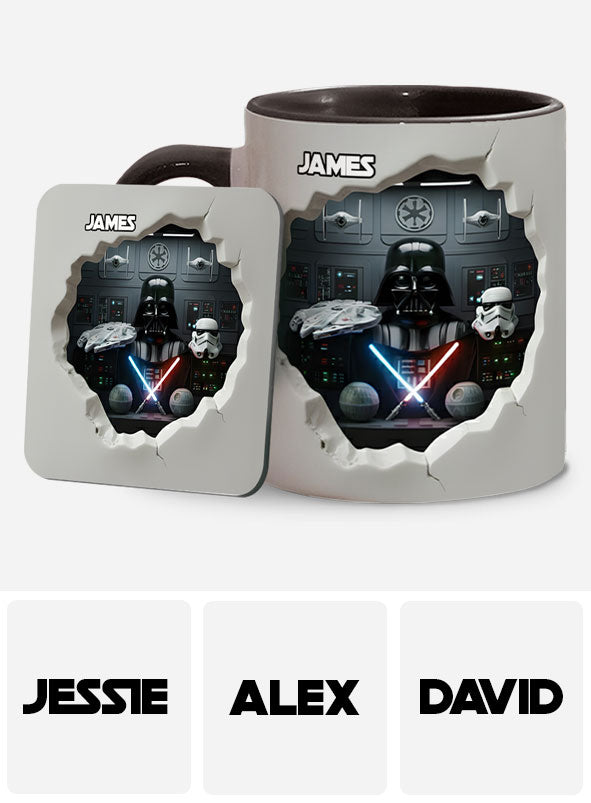 Personalized Star Wars Accent Mug Custom Name Gift for Fans