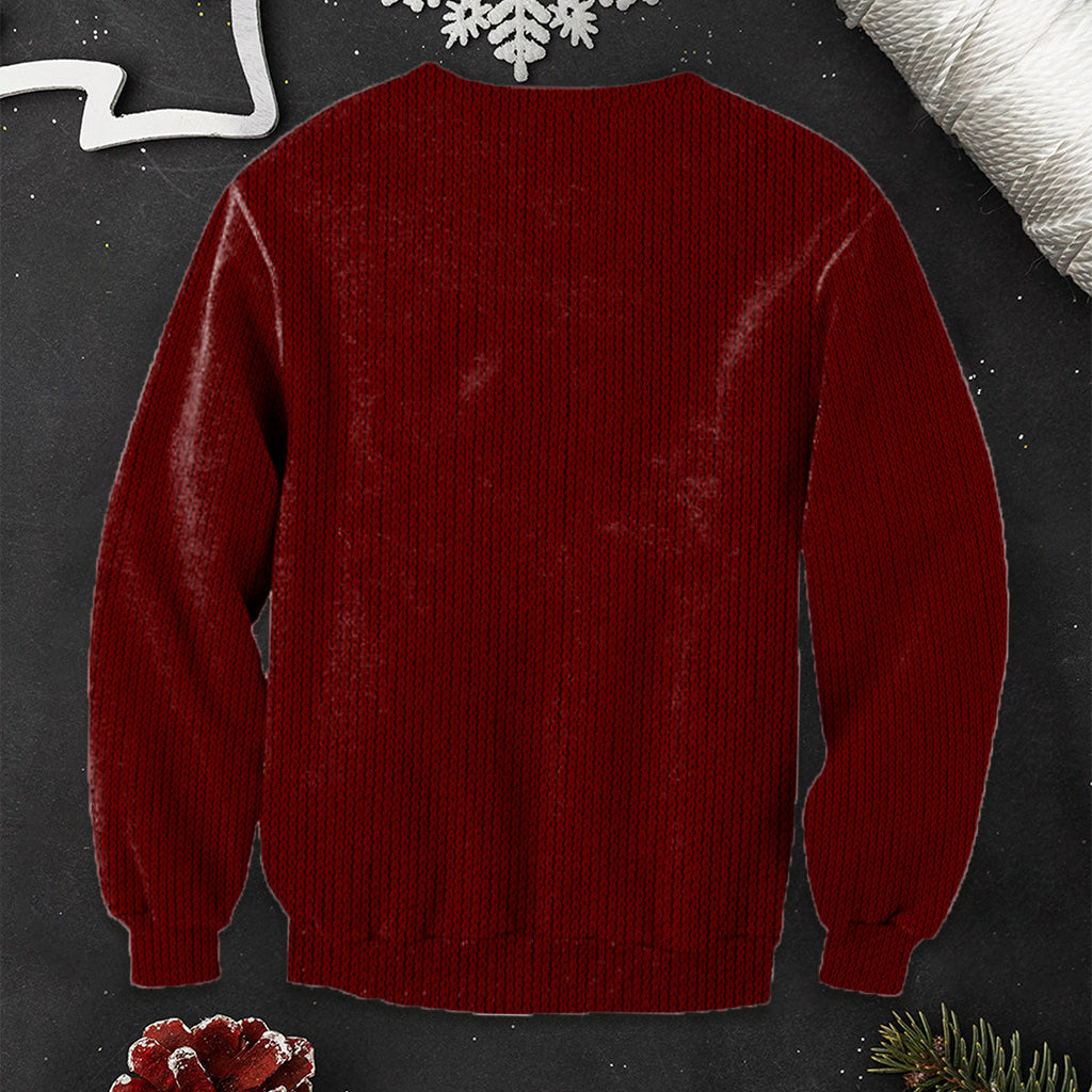 Personalized Kids Ugly Christmas Sweater with Minnie Mouse Design Ugly Sweater GradoCreations