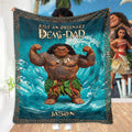 Personalized Demi-Dad Soft Movie Blanket Custom Name Gift Blanket GradoCreations