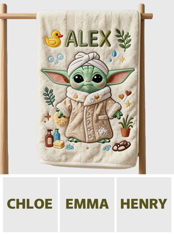 Personalized Quick-Dry Beach Towel with Fun Character Design Beach Towel GradoCreations
