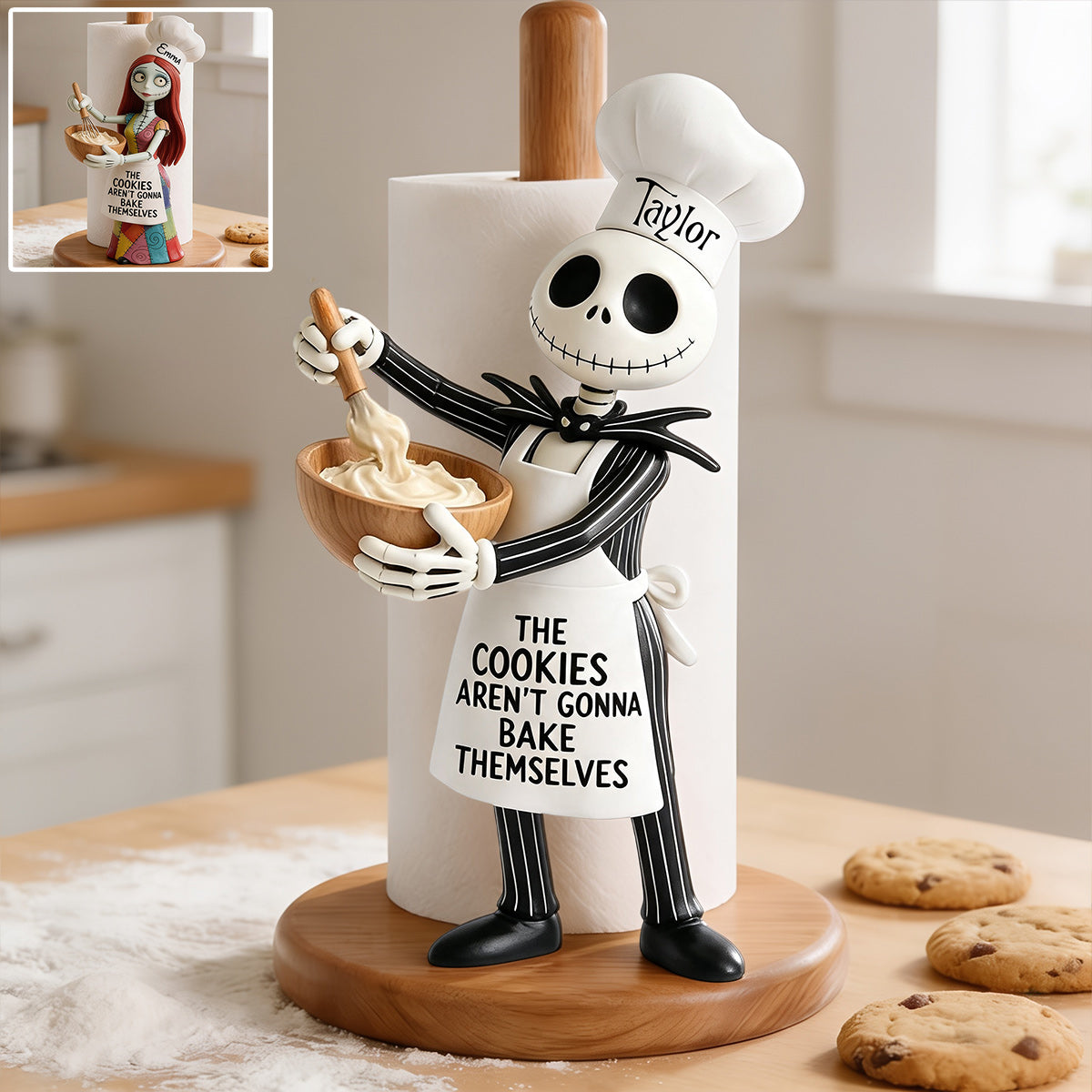 Personalized Nightmare Paper Towel Stand Custom Name Gift Paper Towel Stand GradoCreations