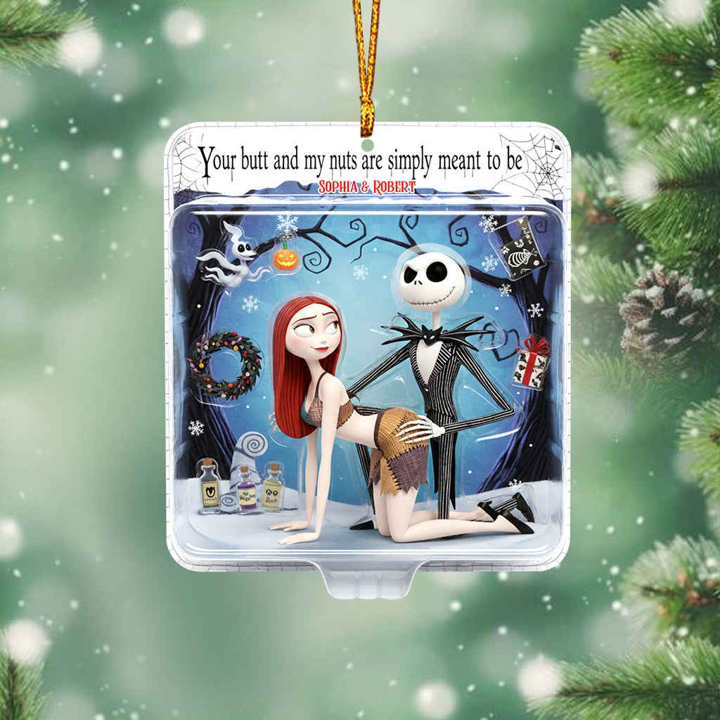 Personalized Naughty Horror Couple Ornament Gift for Christmas Ornament GradoCreations