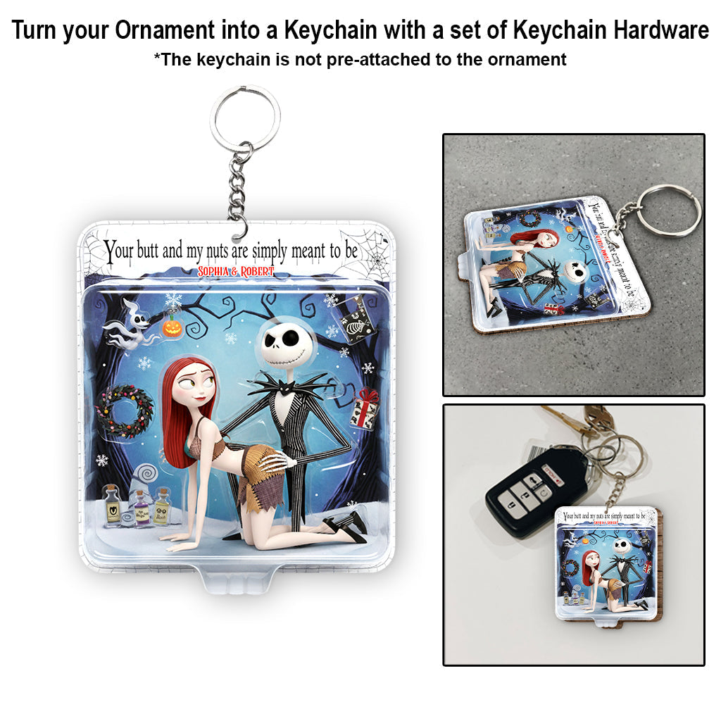 Personalized Naughty Horror Couple Ornament Gift for Christmas Ornament GradoCreations