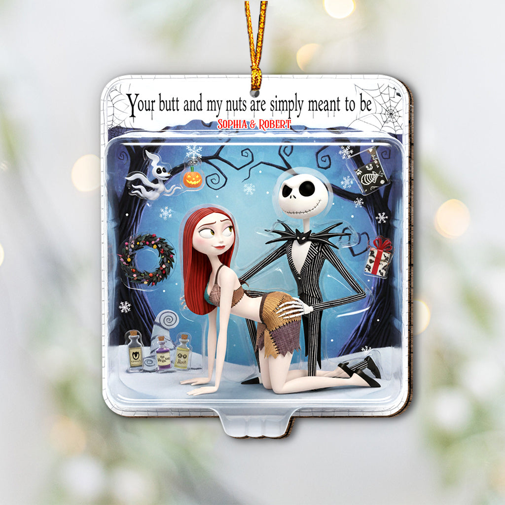 Personalized Naughty Horror Couple Ornament Gift for Christmas Ornament GradoCreations