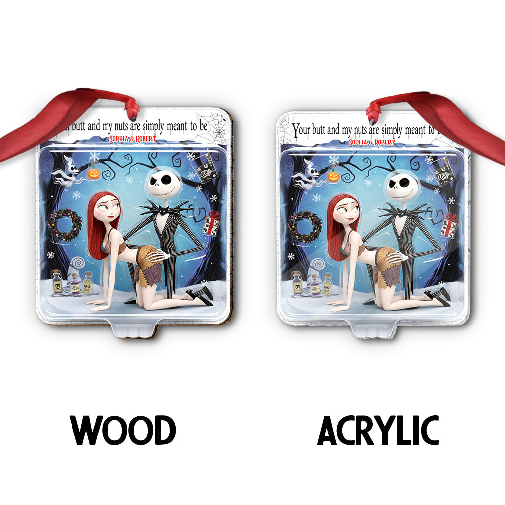 Personalized Naughty Horror Couple Ornament Gift for Christmas Ornament GradoCreations