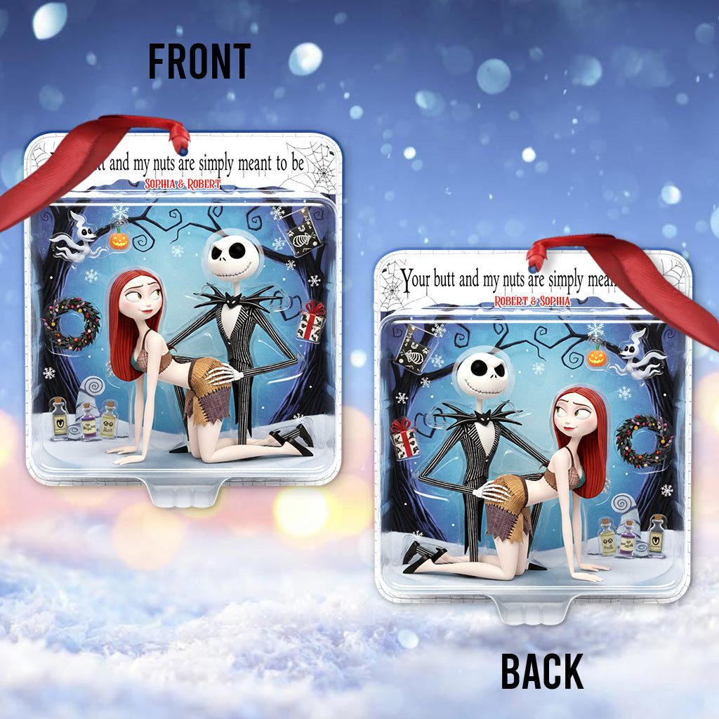 Personalized Naughty Horror Couple Ornament Gift for Christmas Ornament GradoCreations